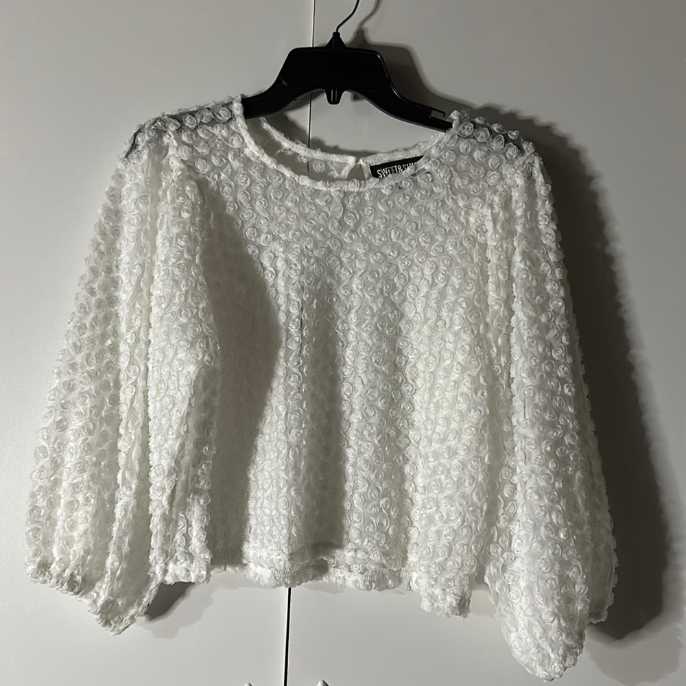 {VGUC} SWEET & SINFUL cute 3D super cute blouse